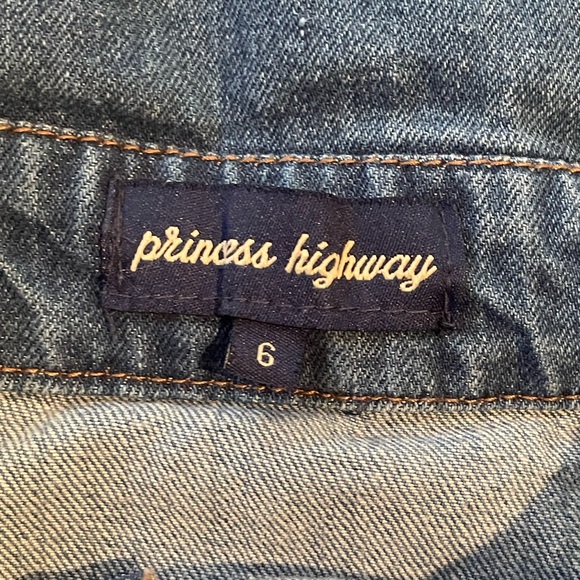 Princess Highway | Denim Floral Embroidered Pinafore, women’s AU 6, US 0 - Picture 5 of 8